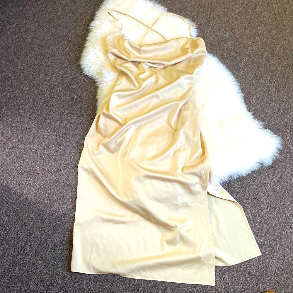 Cowl neck dress
